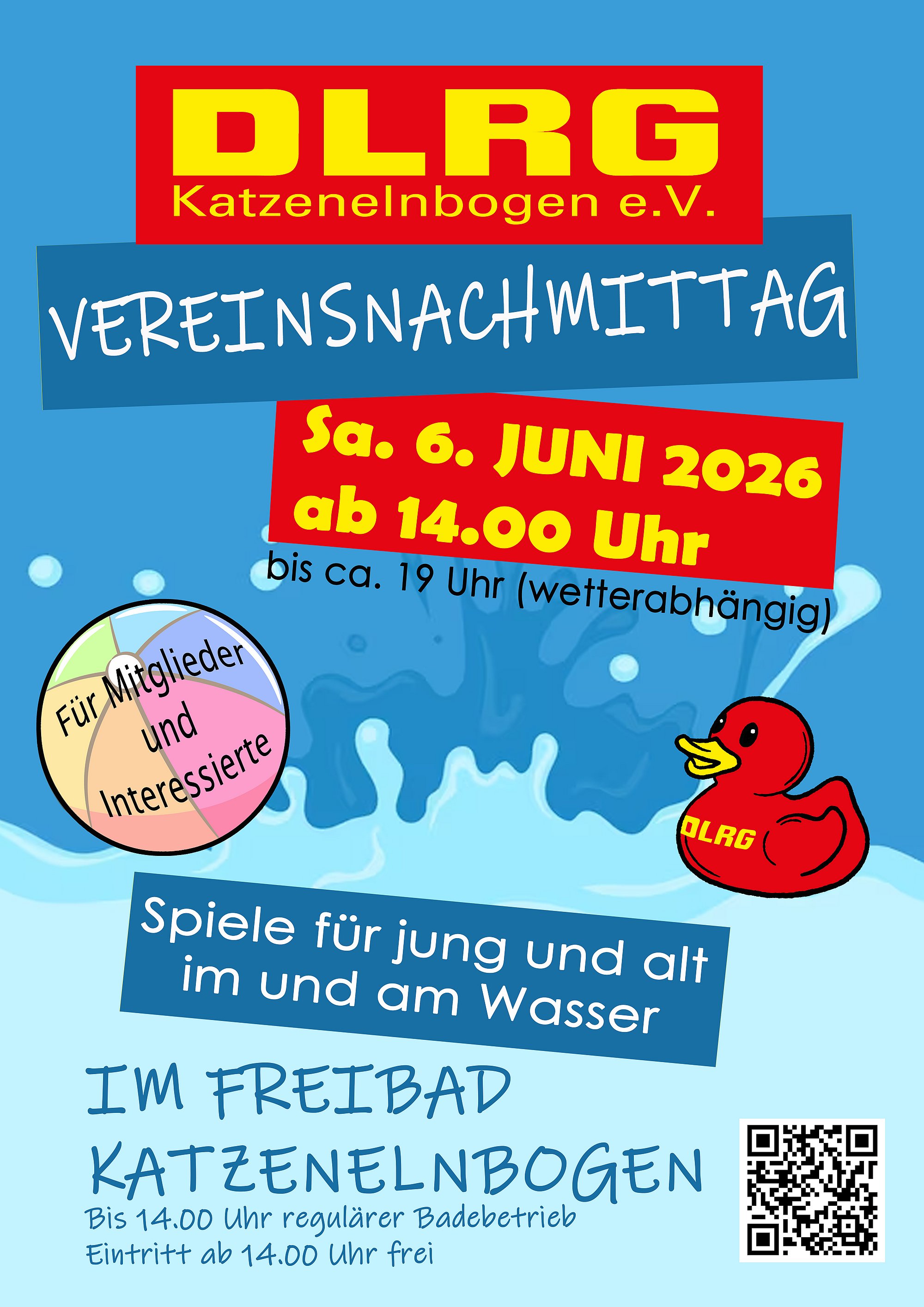 Plakat Einladung Vereinsnachmittag 6.6.2026